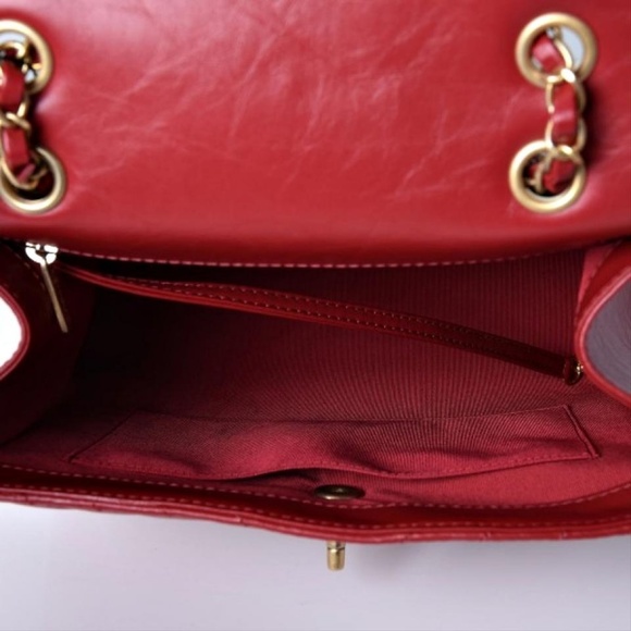 SOLD CHANEL Brand New Calfskin Backpack Red - Picture 6 of 8